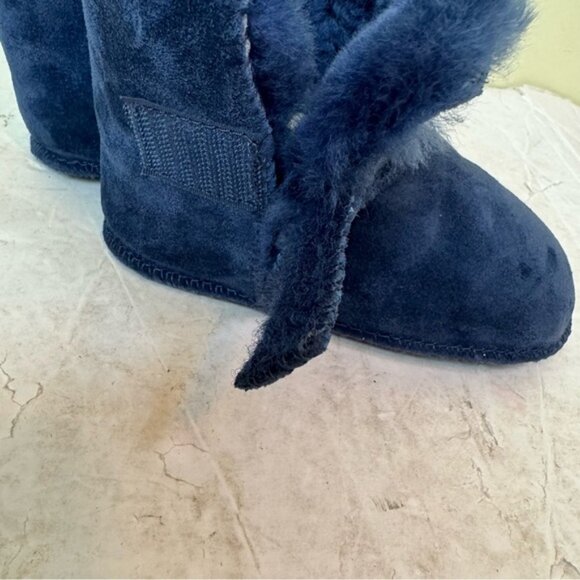 UGG Erin Sheepskin Classic Toddler Boot Slipper Fur Leather Kids Large 5202 - Picture 9 of 16